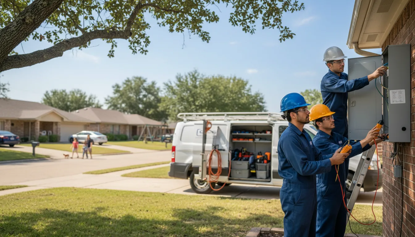 Certified electrician providing emergency electrical services in White Oak, TX